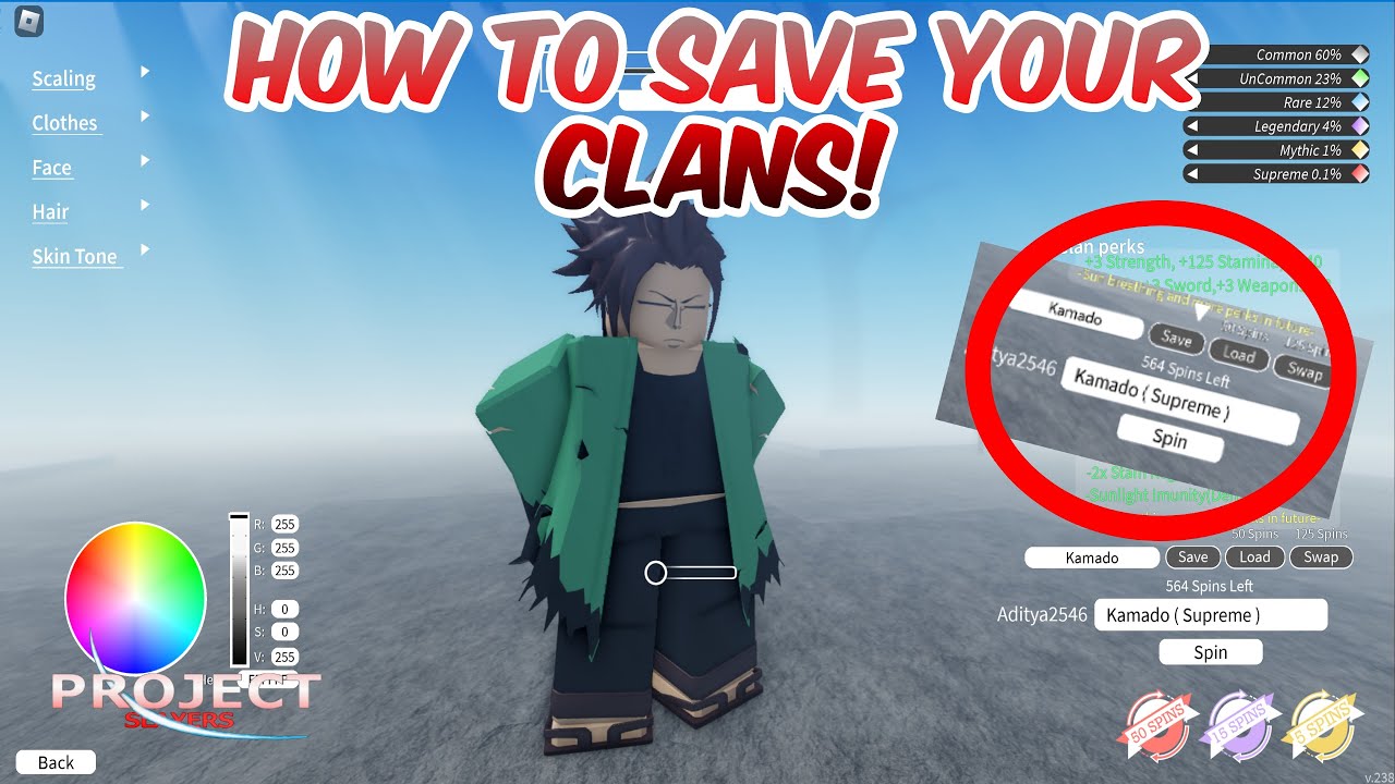 Project Slayers: Best Ways to Get Clan Spins