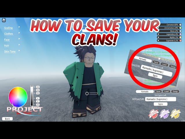 How To Save Your Clans + New UI System!! (Project Slayers UPDATE 1) 