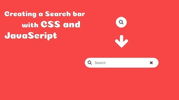 How to create a search bar for a website | CSS and JavaScript tutorial