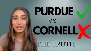 I CHOSE PURDUE OVER CORNELL — HERE