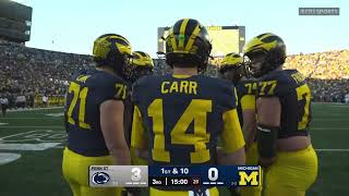 Michigan Crowd Gives QB Tommy Carr A Warm Welcome After Benched Bryce Underwood Disaster!
