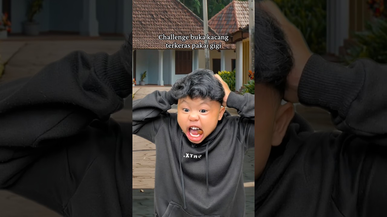 Challenge buka kacang terkeras pakai gigi #ardikatamps #comedy