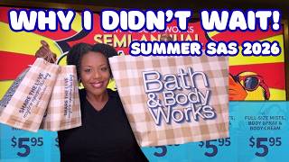 Bath & Body Works Summer SAS 2026 Tips & Tricks + $5.95 Sale Haul  & Why I Didn’t Wait for SAS 