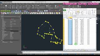 AutoCAD Polyline Coordinate to Excel