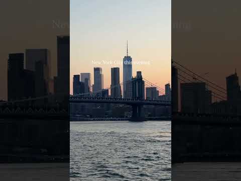 Sunset over New York City