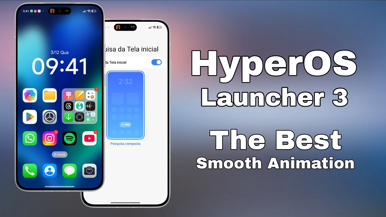 A Melhor - HyperOS Launcher 3 Atualizou - Otimização e Fluidez Com Animações Suave