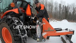 511. Just Playing In The Snow Kubota Lx2980 Snow Blower. Rb1672 Rear Blade. Kubota Lx2610 Tractor.
