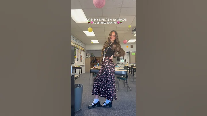 substitute teacher 🍎✏️ #teacherlife #teacher #grwm #modestfashion #teachers #dayinmylife