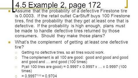 Complements and Conditional Rule of Probability