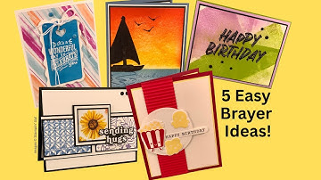 5 Brayer Techniques Every Cardmaker Should Try
