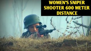 Female Sniper Hits 600 Meters Distance Target