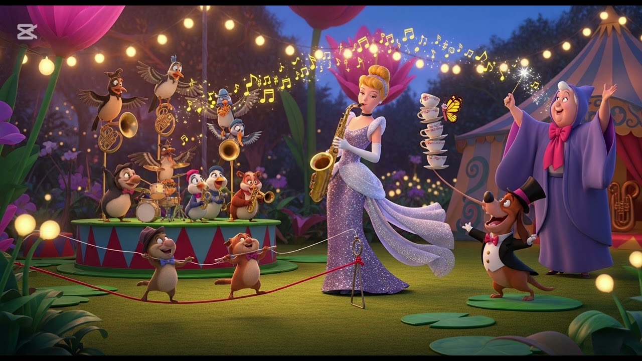 🎪🎷 Magic Backyard Circus | Jazz Kids Fun Music 🎶✨