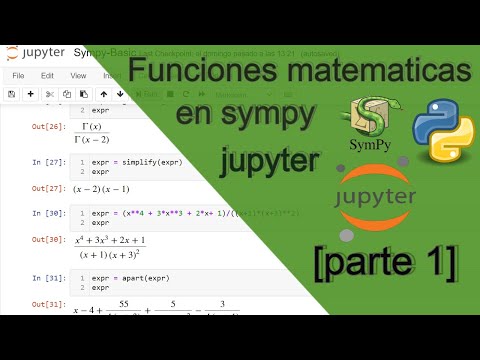 Aprende a trabajar con Funciones matemáticas [parte1] / sympy Python