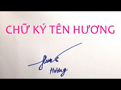 4. Ứng dụng cho tên “Hương” trong phong thủy chữ ký