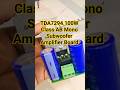 TDA7294 100W Mono Class AB Subwoofer Amplifier Board #amplifier #classab #hifi #soundsystem #audio