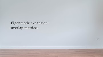 Eigenmode expansion: overlap matrices