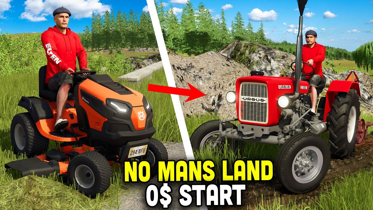 $0 START on No Man’s Land → BUILDING an EMPIRE 🚜