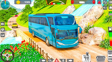 Us Coach Bus Driving Simulator 2024 Real Offroad Bus Drive 3D Android Gameplay
