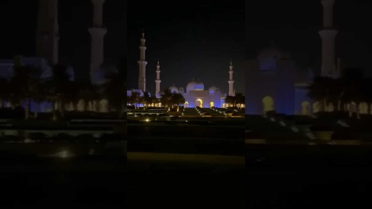 Sheikh Zayed Grand Mosque Night View 🌠🕌