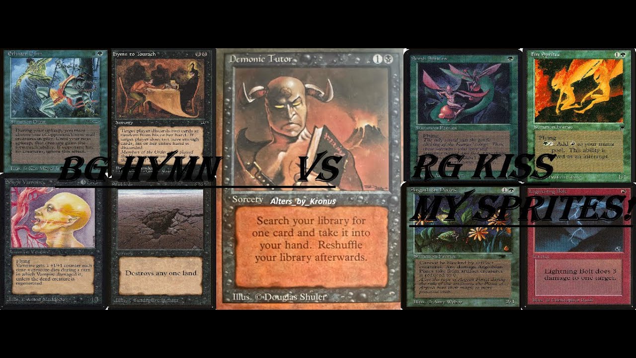 MTG Old School WD X-Points T1 Finals! @White Dragon BG Hymn VS Kiss My Sprites!!