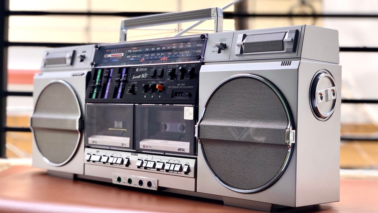 SHARP GF-757 ラジカセ Sharp GF-757 radio cassette レトロ SHARP シャープ ラジオ