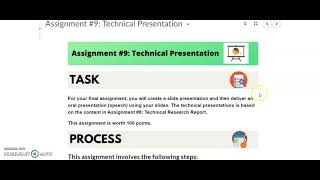 ENG 122 Assignment #9: Technical Presentation
