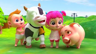 Yes Yes Playing Together with Cow Song | Old MacDonald Song |  More Kids Songs & Nursery Rhymes