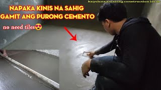 Paano mag flooring ng makinis na makinis gamit ang cemento?