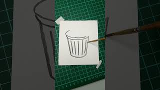 Melukis Tong sampah dengan cat Air #painting #watercolor