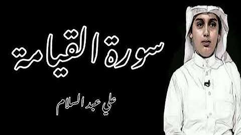 {‏‏لَا أُقْسِمُ بِيَوْمِ الْقِيَامَةِ} يتلوها القارئ : علي عبد السلام اليوسف 💜😴