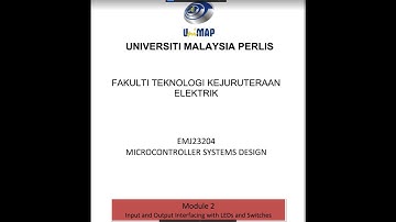INPUT AND OUTPUT INTERFACING WITH LEDS AND SWITCHES