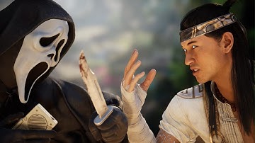 Mortal Kombat 1 - Ghostface vs Liu Kang | All Intro/Interaction Dialogues