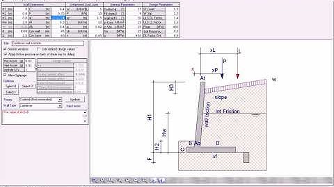 9- تكملة تصميم الحوائط الساندة على برنامج بروكن للمهندس أيمن محمد قنديل