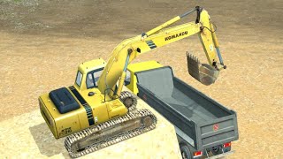 EKSKAVATÖR SİMÜLATÖR OYUNU!! KAMYONA TOPRAK YÜKLEDİM!!- EFSANE OYUN! - EXCAVATOR SİMULATOR GAME!! screenshot 4