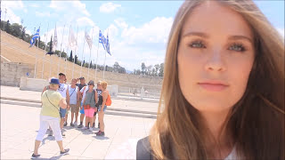 Vegan food &amp; The Panathenaic Stadium | Athens, Greece Travel vlog 🇬🇷