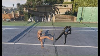 BEST TENNIS MATCH IN GTA V GAME screenshot 2