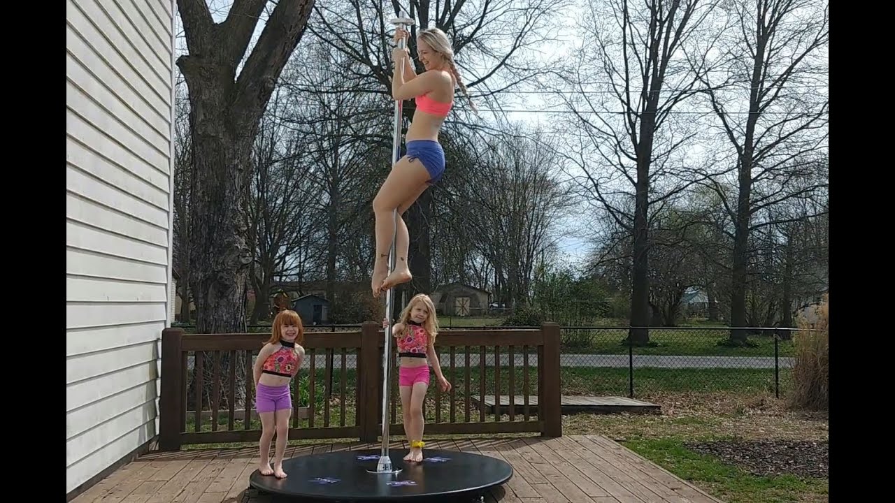 How The Pole Family Plays in the Backyard! | Pole Dancing Family - YouTube