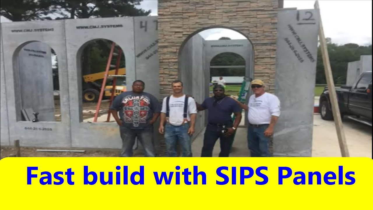 Fast build with SIPS interlocking panel project - YouTube