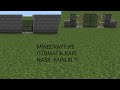 minecraft pe 1.17 otomatik kapı nasıl yapılır