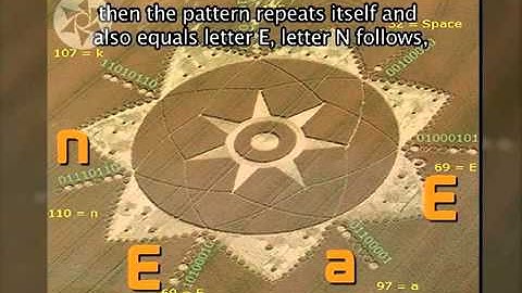 Best of 2011 - Crop Circle in Italy - Message in binary code.
