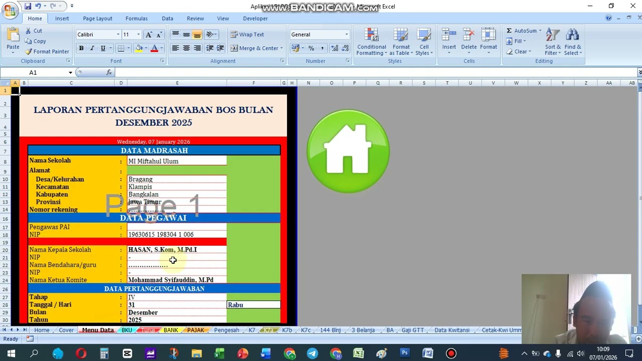 Tutorial Penggunaan Aplikasi Penysunan Laporan BOS KEMENAG