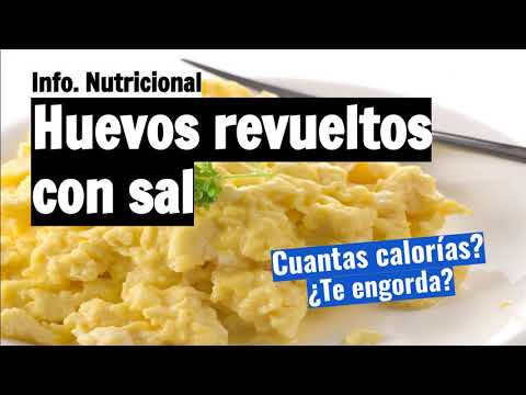 Video: ¿Cuántas calorías hay en 2 huevos revueltos?