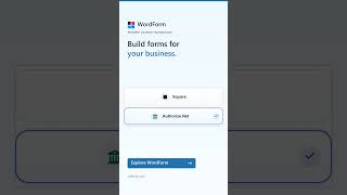 WordForm Payment Gateway Integration: Stripe, PayPal, Square & Authorize.Net