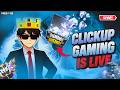 Free Fire Live Rank Push and giveway tournament  #freefire#clickup gaming