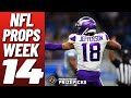 NFL WEEK 14 Best Player Prop Bets 12/11/22 on PRIZEPICKS | NFL Props Best Bets &amp; Picks Today