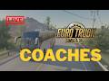 Coaches gameplay in Euro Truck Simulator 2 livept46