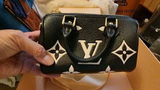 new LOUIS VUITTON NANO SPEEDY Empreinte Leather!!! 😱 Obsessed