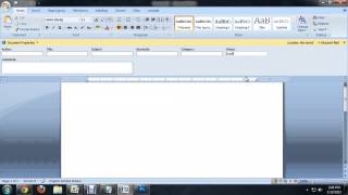 How to Change Status of Document Properties in Word 2010 : Tech Niche