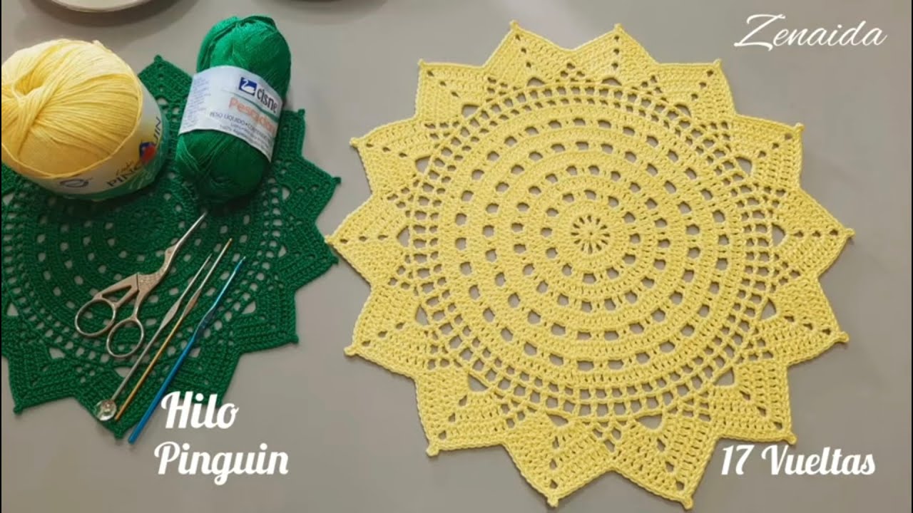 Posa Platos 2, #zenaida #crochet