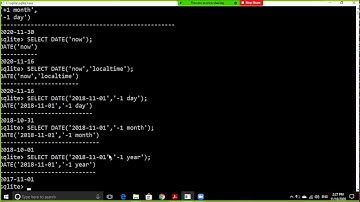 Built-in functions in Sqlite (Date and string functions)